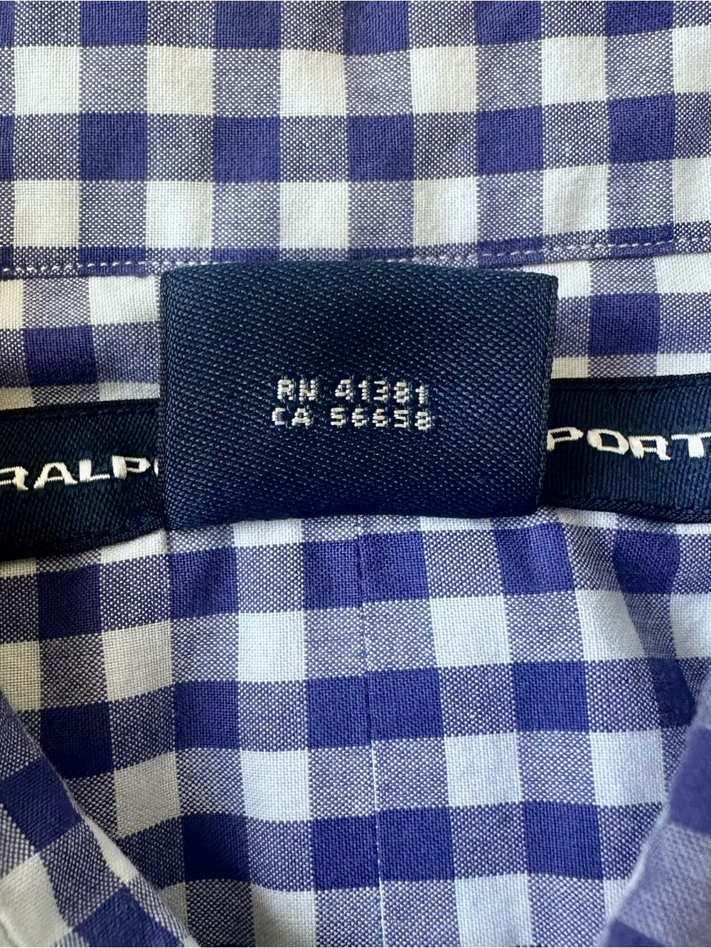 Ralph Lauren Blue and White Gingham Kids Button-Down Shirt - Picture 9 of 11